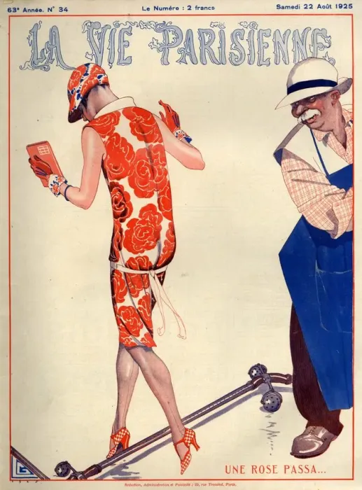 Framed Print : 1920s France La Vie Parisienne Magazine Cover Framed Print : 1920s France La Vie Parisienne Magazine Cover