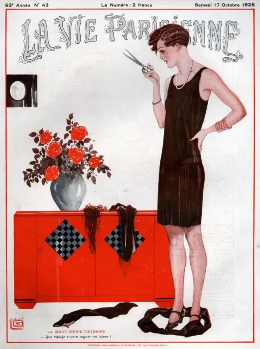 Framed Print : 1920s France La Vie Parisienne Magazine Cover Framed Print : 1920s France La Vie Parisienne Magazine Cover
