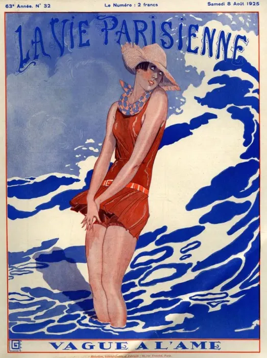 Framed Print : 1920s France La Vie Parisienne Magazine Cover Framed Print : 1920s France La Vie Parisienne Magazine Cover