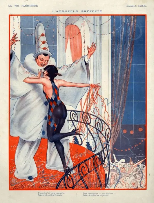 Framed Print : 1920s, France, La Vie Parisienne, Magazine Plate Framed Print : 1920s, France, La Vie Parisienne, Magazine Plate