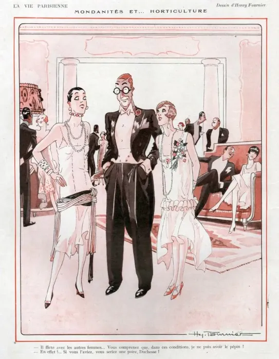 Framed Print : 1920s, France, La Vie Parisienne, Magazine Plate Framed Print : 1920s, France, La Vie Parisienne, Magazine Plate