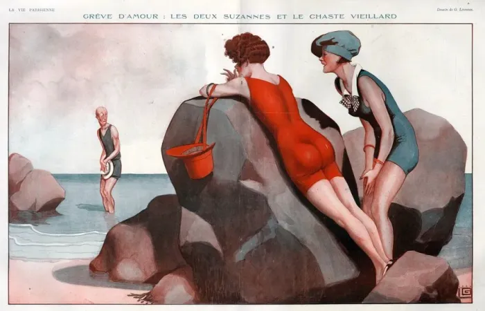 Framed Print : 1920s France La Vie Parisienne Magazine Plate Framed Print : 1920s France La Vie Parisienne Magazine Plate