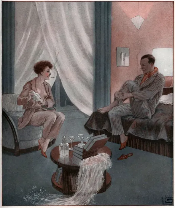 Framed Print : 1920s, France, La Vie Parisienne, Magazine Plate Framed Print : 1920s, France, La Vie Parisienne, Magazine Plate
