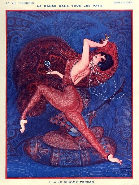 1920s France La Vie Parisienne Magazine Plate