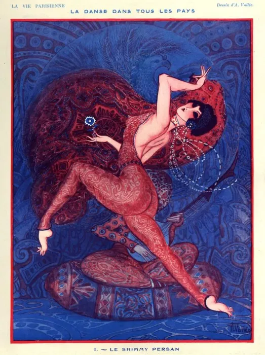 Framed Print : 1920s France La Vie Parisienne Magazine Plate