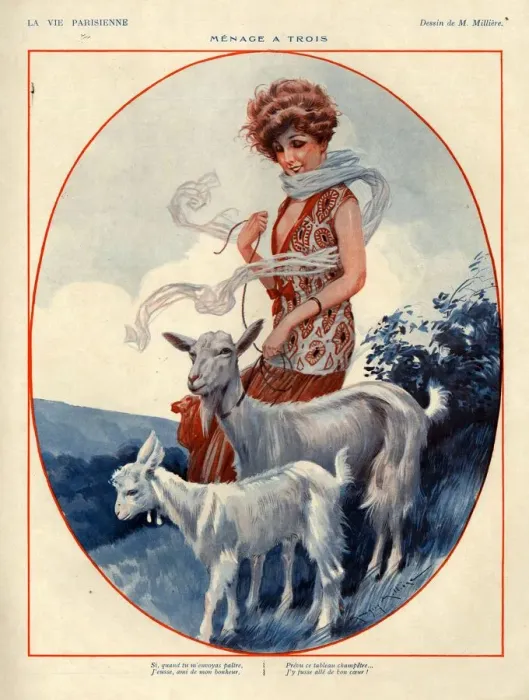 Framed Print : 1920s, France, La Vie Parisienne, Magazine Plate Framed Print : 1920s, France, La Vie Parisienne, Magazine Plate