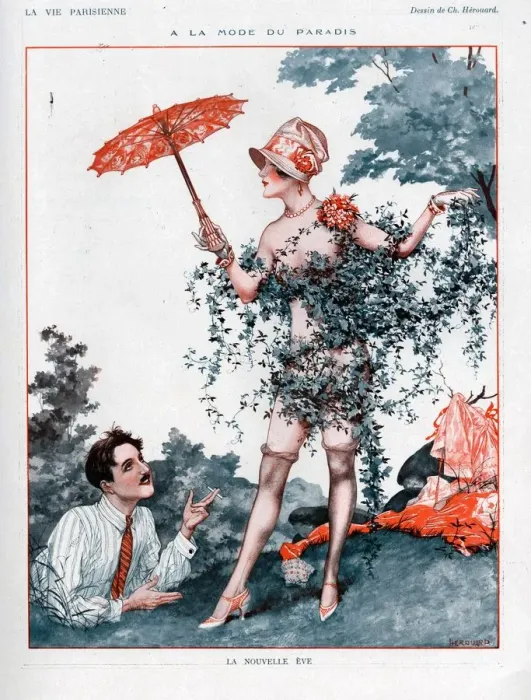 Framed Print : 1920s France La Vie Parisienne Magazine Plate