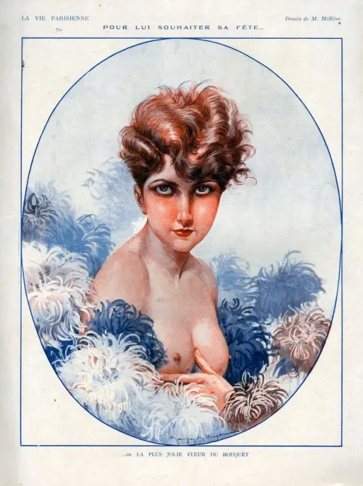 Framed Print : 1920s, France, La Vie Parisienne, Magazine Plate