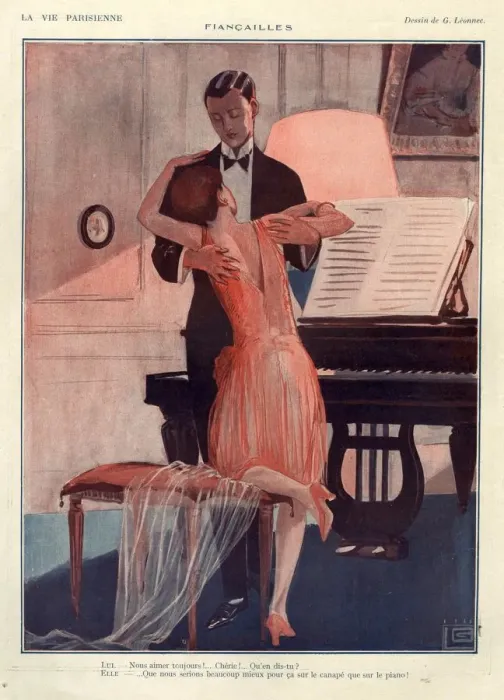 Framed Print : 1920s, France, La Vie Parisienne, Magazine Plate Framed Print : 1920s, France, La Vie Parisienne, Magazine Plate