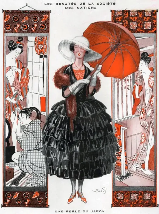 Framed Print : 1920s France La Vie Parisienne Magazine Plate Framed Print : 1920s France La Vie Parisienne Magazine Plate