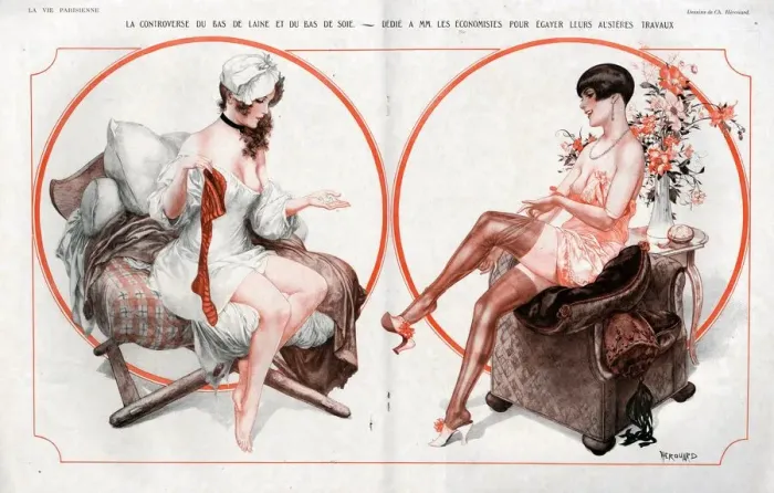 Framed Print : 1920s, France, La Vie Parisienne, Magazine Plate Framed Print : 1920s, France, La Vie Parisienne, Magazine Plate
