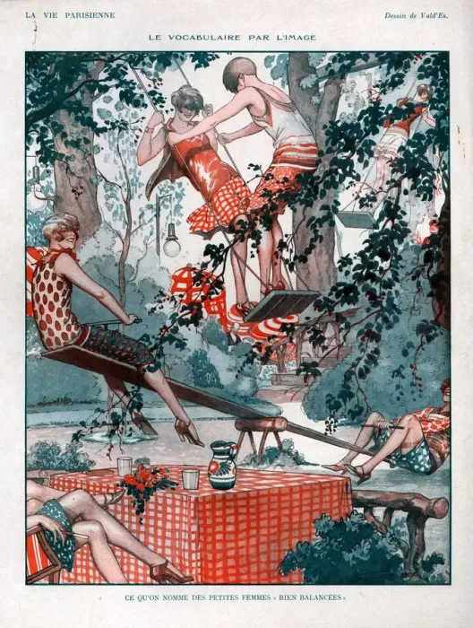 Framed Print : 1920s, France, La Vie Parisienne, Magazine Plate