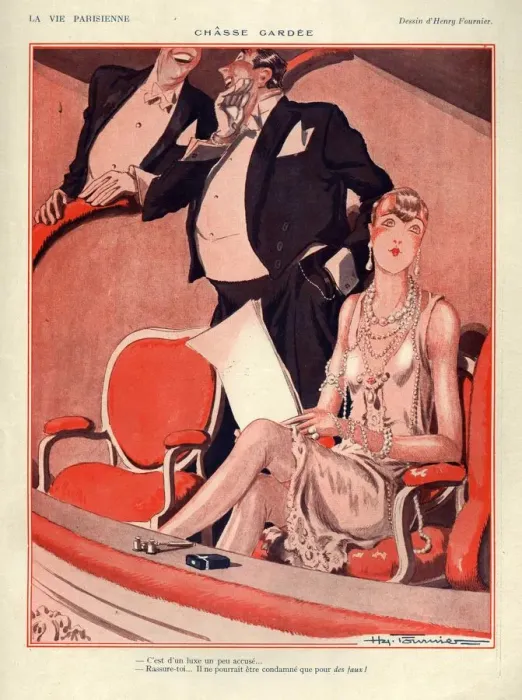 Framed Print : 1920s France La Vie Parisienne Magazine Plate Framed Print : 1920s France La Vie Parisienne Magazine Plate