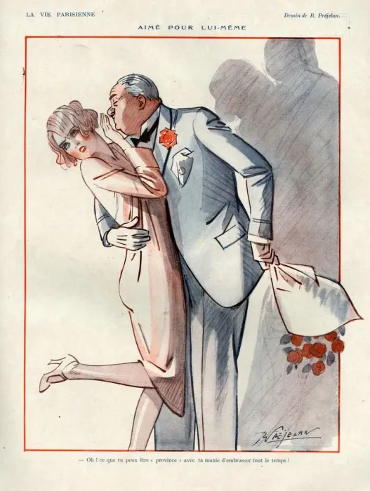 Framed Print : 1920s, France, La Vie Parisienne, Magazine Plate Framed Print : 1920s, France, La Vie Parisienne, Magazine Plate