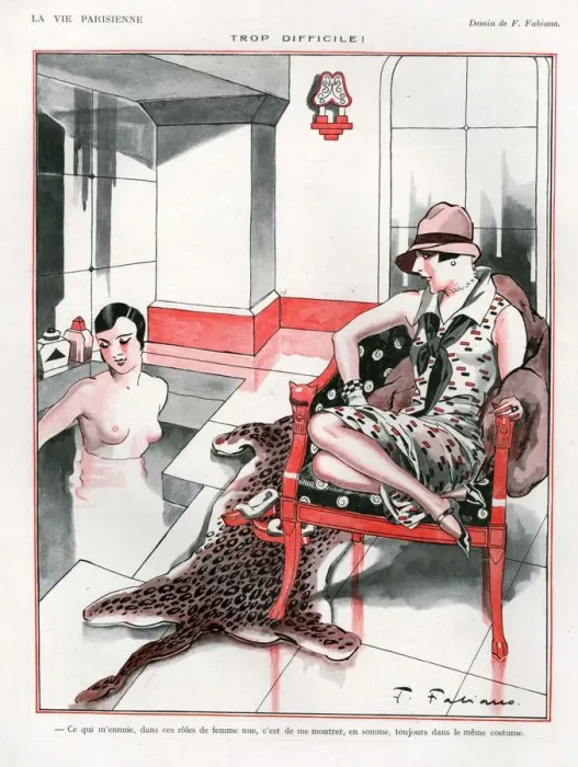 Framed Print : 1920s, France, La Vie Parisienne, Magazine Plate Framed Print : 1920s, France, La Vie Parisienne, Magazine Plate