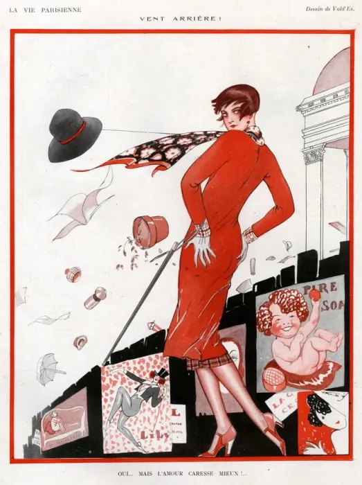 Framed Print : 1920s France La Vie Parisienne Magazine Plate Framed Print : 1920s France La Vie Parisienne Magazine Plate