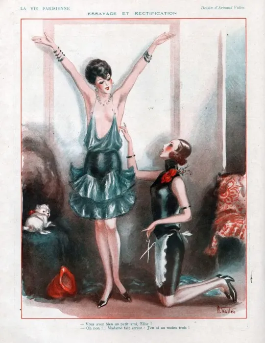 Framed Print : 1920s, France, La Vie Parisienne, Magazine Plate Framed Print : 1920s, France, La Vie Parisienne, Magazine Plate
