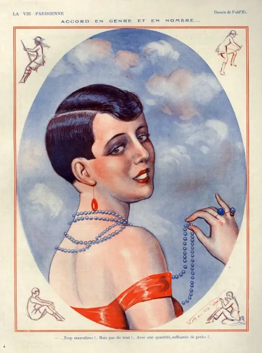 Framed Print : 1920s, France, La Vie Parisienne, Magazine Plate