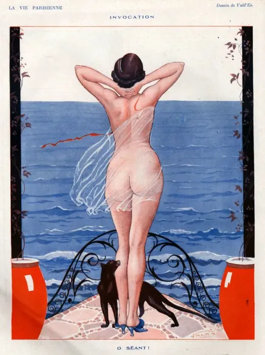 Framed Print : 1920s, France, La Vie Parisienne, Magazine Plate