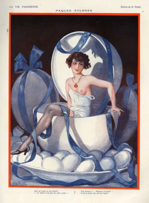 Framed Print : 1920s, France, La Vie Parisienne, Magazine Plate Framed Print : 1920s, France, La Vie Parisienne, Magazine Plate