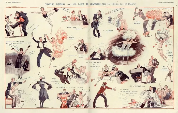 Framed Print : 1920s, France, La Vie Parisienne, Magazine Plate Framed Print : 1920s, France, La Vie Parisienne, Magazine Plate