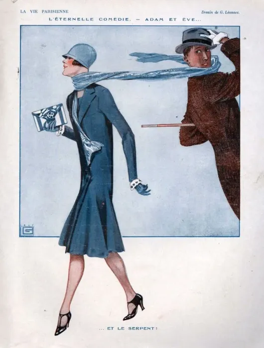 Framed Print : 1920s, France, La Vie Parisienne, Magazine Plate
