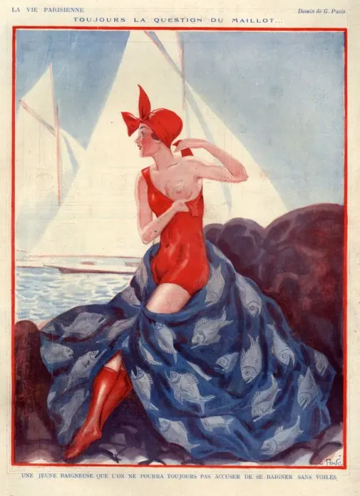 Framed Print : 1920s France La Vie Parisienne Magazine Plate Framed Print : 1920s France La Vie Parisienne Magazine Plate