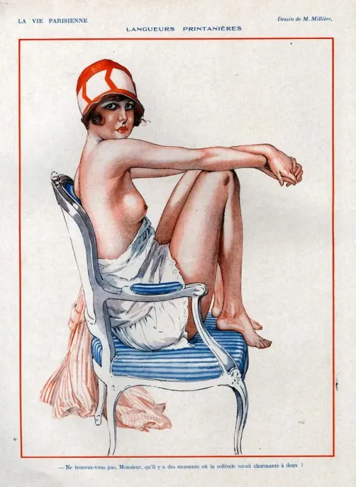 Framed Print : 1920s, France, La Vie Parisienne, Magazine Plate