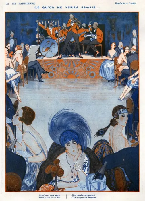 Framed Print : 1920s France La Vie Parisienne Magazine Plate Framed Print : 1920s France La Vie Parisienne Magazine Plate