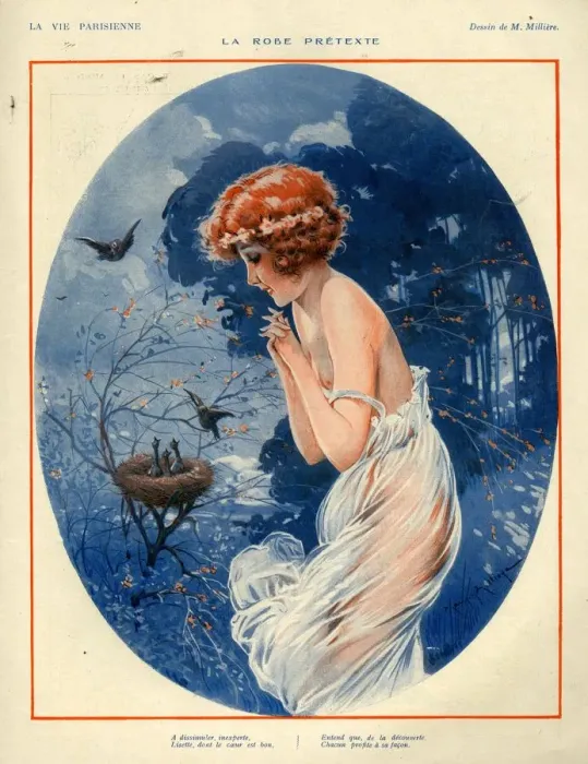 Framed Print : 1920s, France, La Vie Parisienne, Magazine Plate