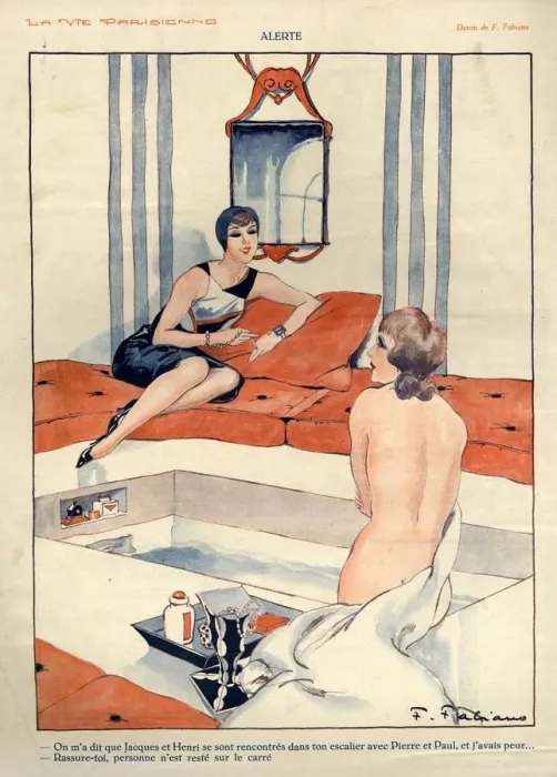 Framed Print : 1920s, France, La Vie Parisienne, Magazine Plate