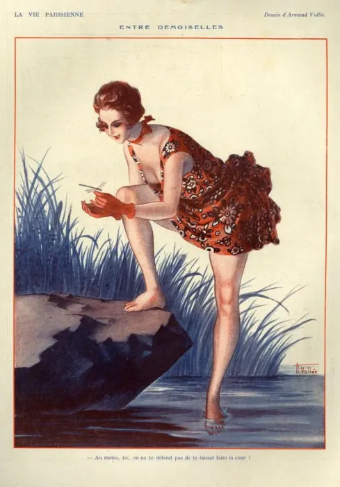 Framed Print : 1920s, France, La Vie Parisienne, Magazine Plate Framed Print : 1920s, France, La Vie Parisienne, Magazine Plate