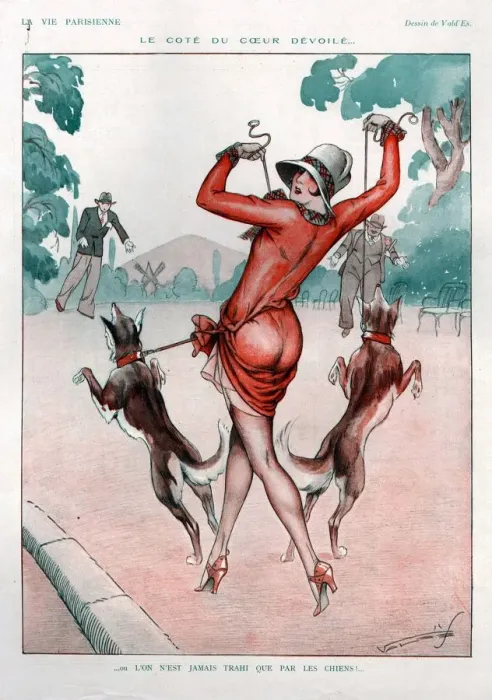 Framed Print : 1920s France La Vie Parisienne Magazine Plate Framed Print : 1920s France La Vie Parisienne Magazine Plate