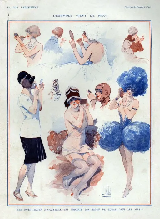 Framed Print : 1920s, France, La Vie Parisienne, Magazine Plate