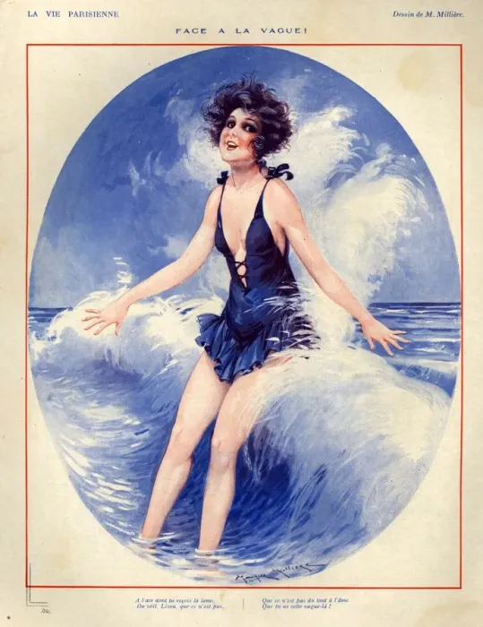 Framed Print : 1920s, France, La Vie Parisienne, Magazine Plate Framed Print : 1920s, France, La Vie Parisienne, Magazine Plate