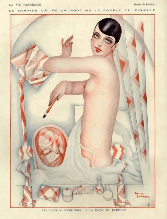 Framed Print : 1920s, France, La Vie Parisienne, Magazine Plate