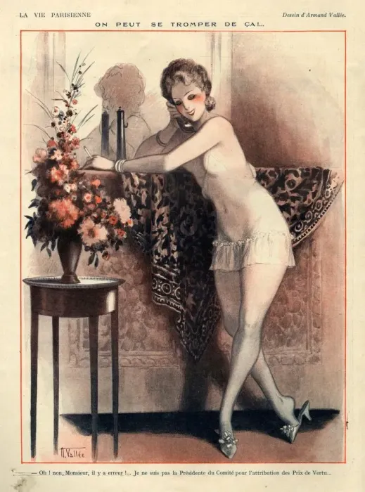 Framed Print : 1920s, France, La Vie Parisienne, Magazine Plate Framed Print : 1920s, France, La Vie Parisienne, Magazine Plate
