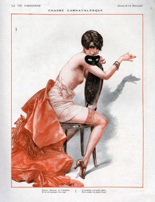 Framed Print : 1920s, France, La Vie Parisienne, Magazine Plate Framed Print : 1920s, France, La Vie Parisienne, Magazine Plate
