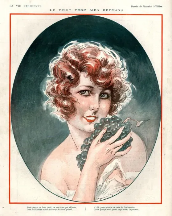 Framed Print : 1920s, France, La Vie Parisienne, Magazine Plate
