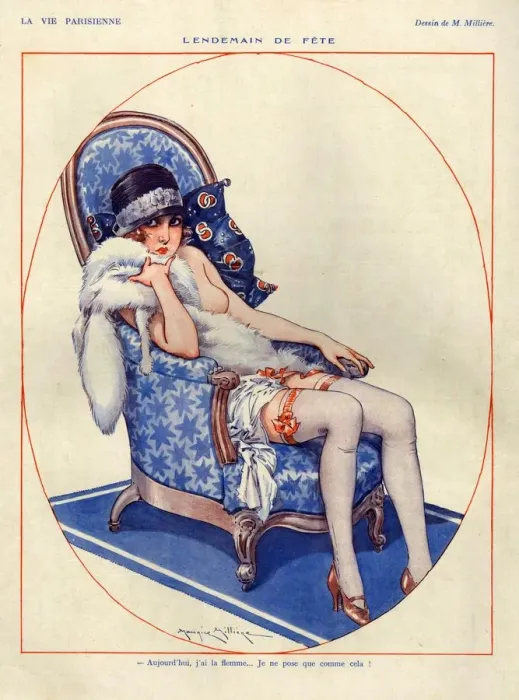 Framed Print : 1920s, France, La Vie Parisienne, Magazine Plate Framed Print : 1920s, France, La Vie Parisienne, Magazine Plate
