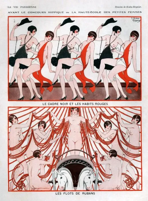Framed Print : 1920s, France, La Vie Parisienne, Magazine Plate Framed Print : 1920s, France, La Vie Parisienne, Magazine Plate
