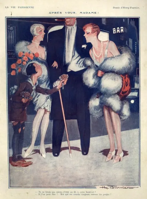 Framed Print : 1920s, France, La Vie Parisienne, Magazine Plate Framed Print : 1920s, France, La Vie Parisienne, Magazine Plate