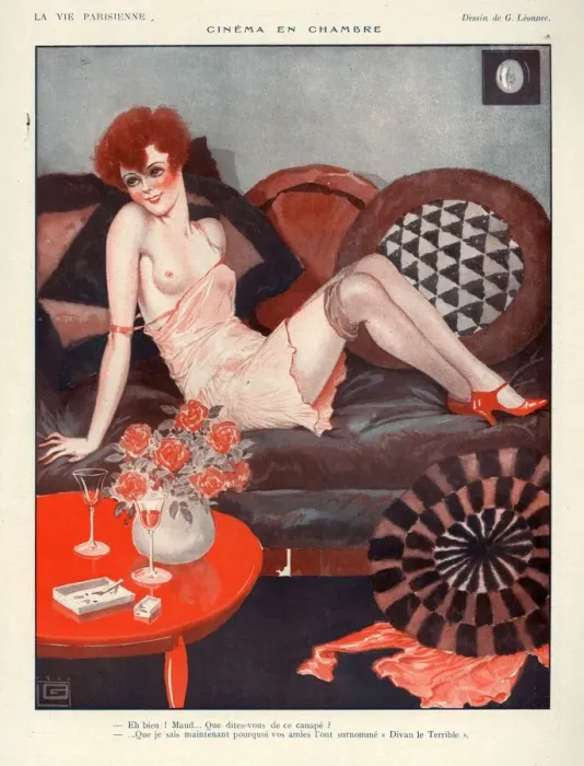 Framed Print : 1920s, France, La Vie Parisienne, Magazine Plate Framed Print : 1920s, France, La Vie Parisienne, Magazine Plate