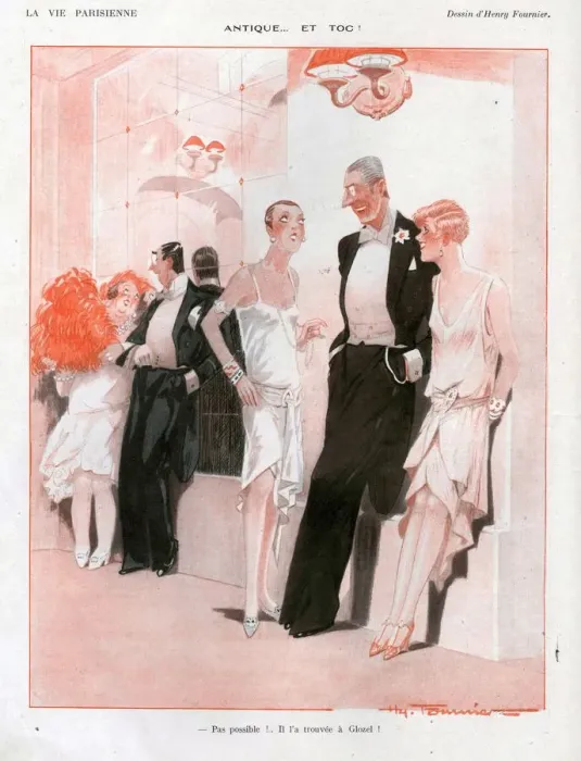 Framed Print : 1920s, France, La Vie Parisienne, Magazine Plate Framed Print : 1920s, France, La Vie Parisienne, Magazine Plate
