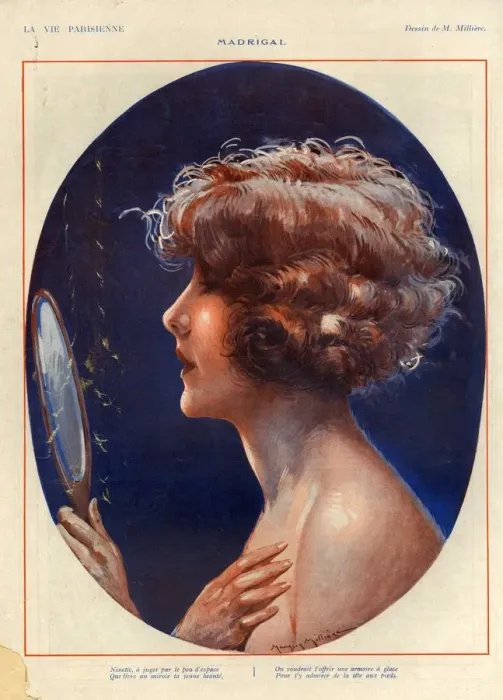 Framed Print : 1920s France La Vie Parisienne Magazine Plate