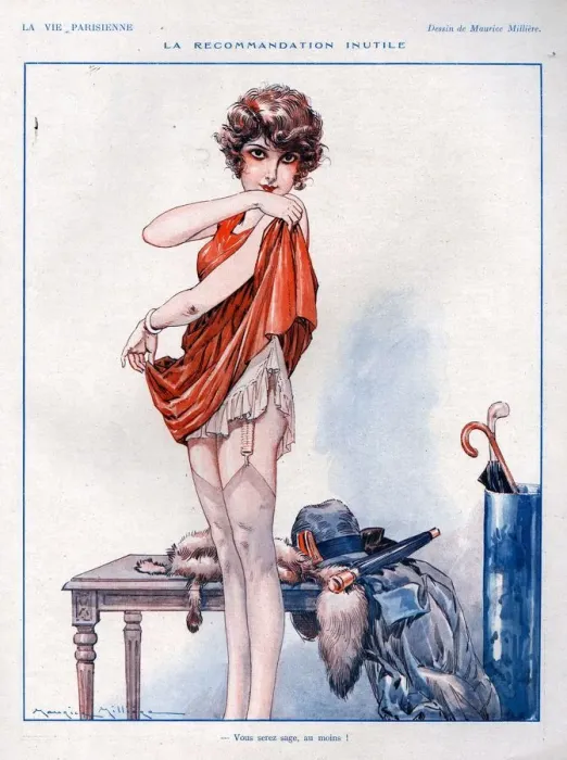 Framed Print : 1920s, France, La Vie Parisienne, Magazine Plate Framed Print : 1920s, France, La Vie Parisienne, Magazine Plate