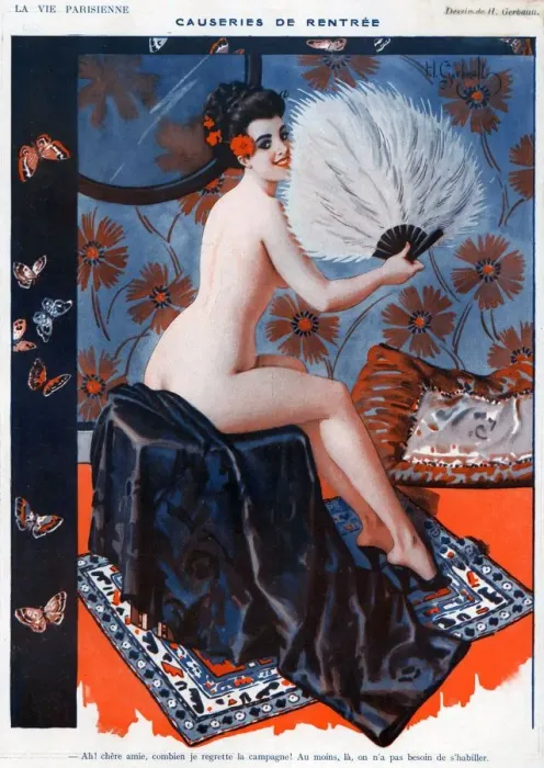Framed Print : 1920s France La Vie Parisienne Magazine Plate Framed Print : 1920s France La Vie Parisienne Magazine Plate