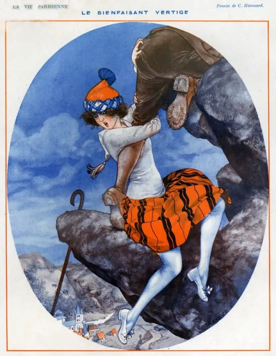 Framed Print : 1920s France La Vie Parisienne Magazine Plate
