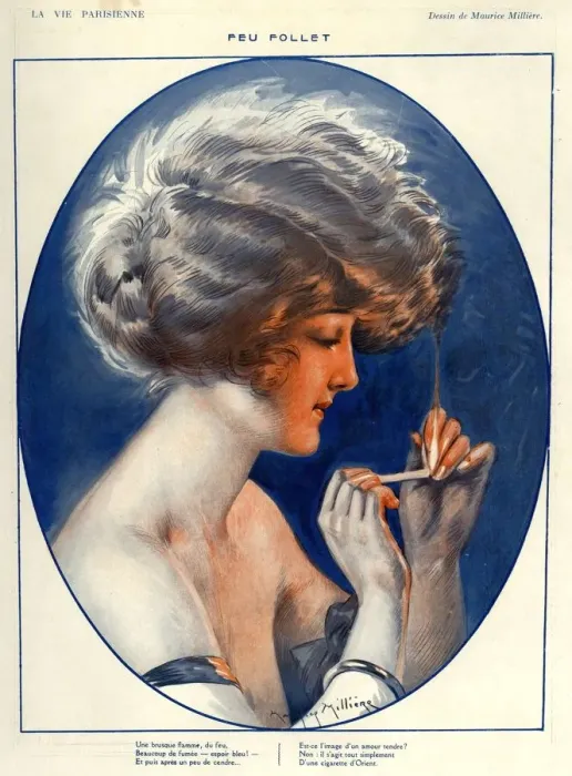 Framed Print : 1920s France La Vie Parisienne Magazine Plate