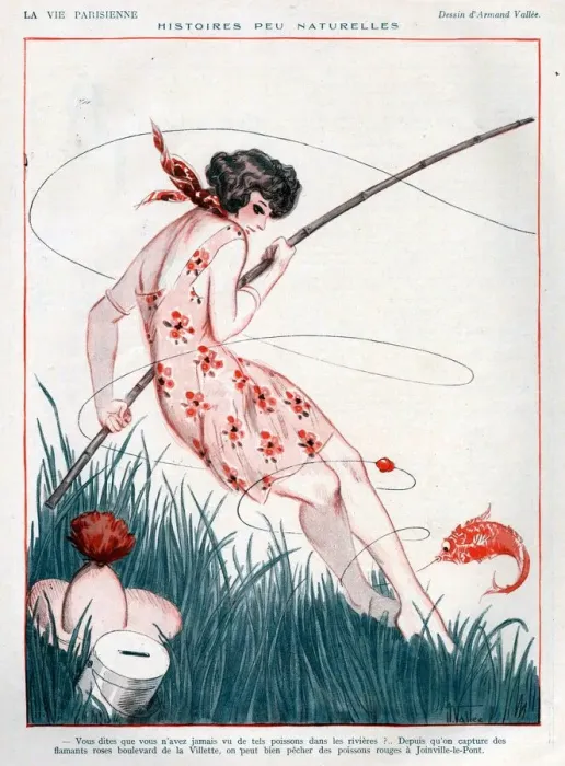 Framed Print : 1920s France La Vie Parisienne Magazine Plate